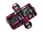 SIXTOL Sada nářadí HOME PINK 120 BAG SIXTOL