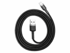 Baseus datový kabel Cafule Lightning 1m 2,4A šedo-černý