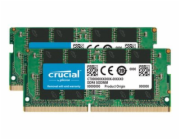 Crucial - DDR4 - sada - 64 GB: 2 x 32 GB - SO-DIMM 260-pin - 3200 MHz / PC4-25600 - CL22 - 1.2 V - bez vyrovnávací paměti - bez ECC
