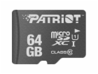 Patriot Paměťová karta LX Series 64GB microSDXC (černá, U...