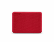 TOSHIBA Externí HDD CANVIO ADVANCE (NEW) 4TB, USB 3.2 Gen 1, červená / red