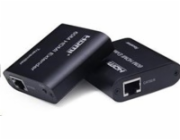 PREMIUMCORD HDMI extender na 60m FULL HD 1080p přes jeden kabel Cat5e/6/6a/7, EDID nastavení
