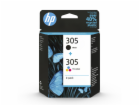 HP Ink Cartridge 305/Black/Tri-color/120/100 stran/2-Pack...