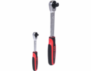 KS Tools SlimPOWER Reversible  Ratchetn Set, 2-pcs 1/4"+ 1/2"