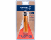 Opinel kapesni nuz c. 09  karbonová cepel s drevenou ruk.