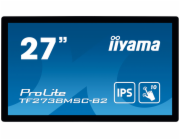 27" iiyama TF2738MSC-B2: IPS, FullHD, capacitive, 10P, 500cd/m2, DP, HDMI, DVI, 16/7, IP1X, černý