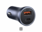 NABÍJEČKA DO AUTO USB + USB-C 40W ŠEDÁ