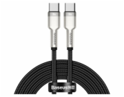 Baseus Cafule Series nabíjecí/datový kabel USB-C samec na USB-C samec s kovovými koncovkami 100W 2m, černá