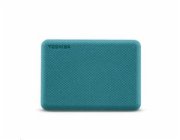 TOSHIBA Externí HDD CANVIO ADVANCE (NEW) 4TB, USB 3.2 Gen 1, zelená / green
