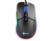 C-TECH herní myš Dawn, casual gaming, 6400 DPI, RGB podsvícení, USB