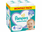 Pampers Active Baby Plenky Velikost 4, 9 kg-14 kg, 180 ks