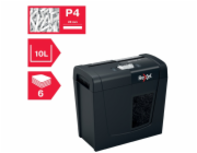 Rexel Secure X6 skartovačka Příčné skartování 70 dB Černá