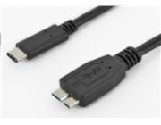 PremiumCord Kabel USB 3.1 konektor C/male - USB 3.0 konektor Micro-B/male, 0.6m