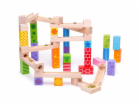 Hračka Bigjigs Toys Dřevěná kuličková dráha, barevná
