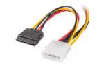 Lanberg Molex (M) na 2x SATA (F) kabel 15cm CA-HDSA-11CU-...