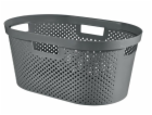 Koš na prádlo Curver Infinity Dots 40L gratitový