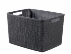Úložný kufr CURVER JUTE, 20 l, šedý, 36×28×23 cm