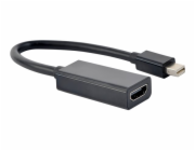 Gembird adaptér Mini DisplayPort (M) na HDMI (F), 4K, 0.15 m kábel, čierny