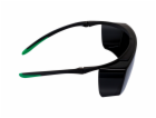 uvex super f OTG welding safety spectacles black/green