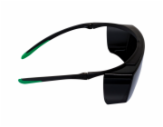 uvex super f OTG welding safety spectacles black/green