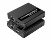 PremiumCord HDMI KVM extender FULL HD 1080p na 70m s přenosem USB