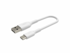 Belkin BOOST CHARGE USB-C/USB-A kabel, 15cm, bílý