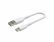 Belkin BOOST CHARGE USB-C/USB-A kabel, 15cm, bílý