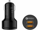 AUKEY auto nabíjecka 36W cerná 2-port USB-type A CC-T8