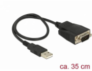 DeLOCK USB 2.0 adaptér, USB-A zástrčka > sériová RS-232 zástrčka