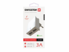 Swissten Síťový Adaptér Smart Ic 2X Usb 3A Power Bílý
