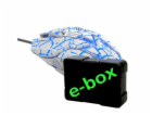 E-Blue Myš Auroza Gaming, bílá, ebox