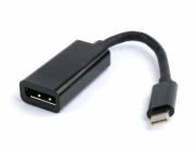 Gembird adaptér USB-C (M)  na DisplayPort (F), 0.15m kábel, čierny