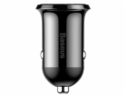 Baseus CCALLP-01 2XUSB 4,8A nabíječka do auta 2 x USB černá