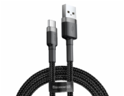 Baseus USB-A - USB-C USB kabel 2 m Černošedý (CATKLF-CG1)