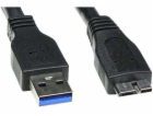 USB kabel Logo USB-A - microUSB 2 m Černý