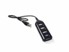 Vakoss TC-234UX interface hub USB 2.0 Black