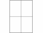 Logo A4 Label, Matte, White, 25 ks.