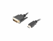 Lanberg HDMI - DVI-D kabel 3m černý (CA-HDDV-20CU-0030-BK)