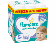 Pampers Active Baby Plenky Velikost 5, 11 kg-16 kg, 150 ks