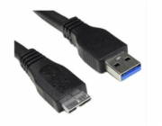 Akyga kabel USB 3.0 A-microB 1.8m/černá 