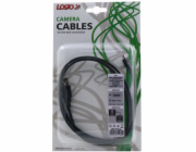 Logo kabelu USB USB-A – miniUSB 1,8 m černý (31180)
