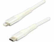 Logo USB USB-C - Lightning kabel 2 m Bílý
