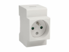 Kanlux Zásuvka s/v 16A 250V bílá na DIN lištu KMFS-16A (1...