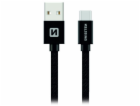 Swissten Datový Kabel Textile Usb / Usb-C 3,0 M Černý
