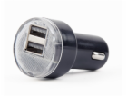 Nabíječka do auta 2xUSB 2.1A černá