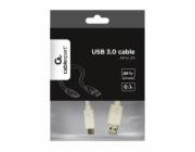Gembird kábel USB 3.0 (AM) na USB 3.1 (CM), 0.1 m, biely
