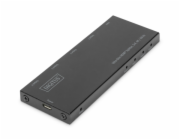 Digitus Ultra tenký HDMI Rozbočovač, 1x4, 4K / 60Hz HDR, HDCP 2.2, 18 Gbps, Micro USB napájeno