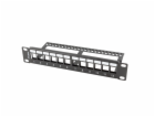 Lanberg Patch panel 1U 10 Blank 12x keystone slot Černá (...