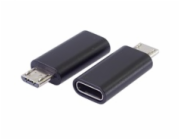 PremiumCord adapter USB-C konektor female - USB 2.0 Micro-B/male