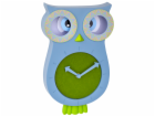 TFA 60.3052.06 modrá/zelená Lucy Kids Pendulum Clock Owl